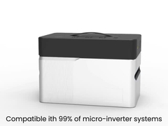 Plug and Play Kit complet de système solaire de balcon de 800w avec batterie et panneau solaire à onduleur