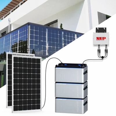 Qualité  Plug And Play Balcony Solar System With Battery Micro Inverter Balcony Battery Usine