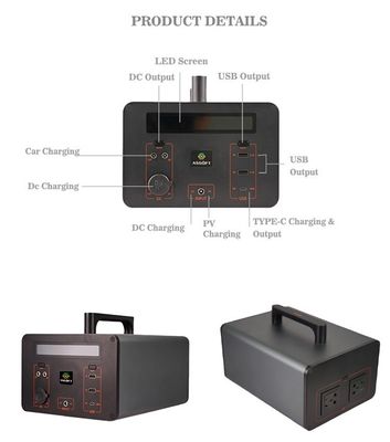 Centrale électrique rechargeable de générateur de la batterie Lifepo4 Wh 1000 150w 350W 500wh pour la voiture électrique