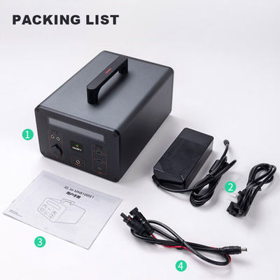 Centrale électrique de secours 500wh 600W 700W 1000W de camping de générateur de batterie d'OEM DC/AC 220v