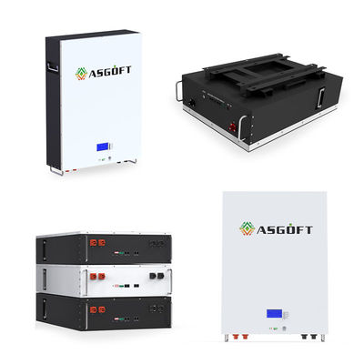 Batterie à énergie solaire fixée au mur de système Lfp 5kw 10kw 51.2v 48v 100ah Lifepo4 Powerwall de stockage