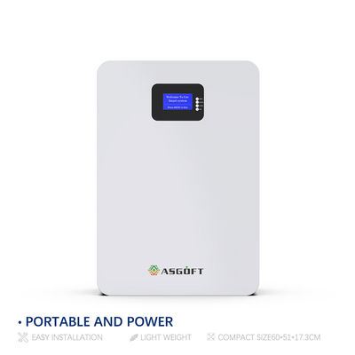 Batterie fixée au mur du lithium 48v 200ah 5Kwh 10Kwh LifePo4 de puissance de la batterie 20kw 5Kw de système solaire