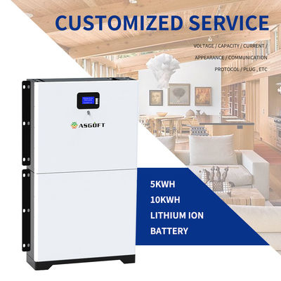 8000 batterie empilable solaire Powerwall de stockage de l'énergie du cycle 280ah 48v Lifepo4 pour le ménage