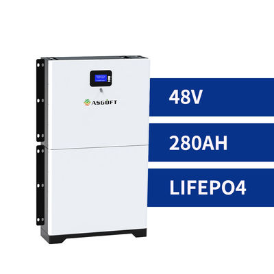 8000 batterie empilable solaire Powerwall de stockage de l'énergie du cycle 280ah 48v Lifepo4 pour le ménage