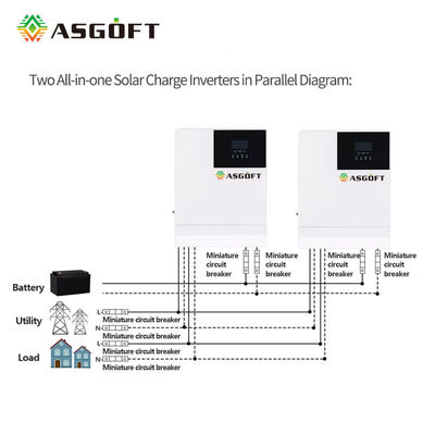 C.A. de C.C d'ASGOFT inverseur solaire de 3 phases outre du réseau 5000w 220V