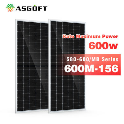 Le plein noir outre du watt picovolte monocristallin photovoltaïque solaire de la grille 600 lambrisse le système pour l'électricité de Chambre
