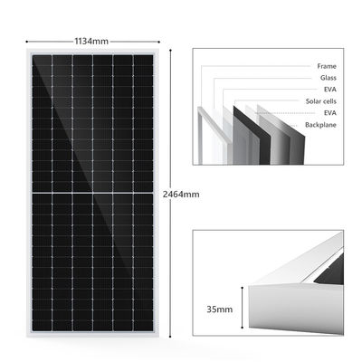 Le plein noir outre du watt picovolte monocristallin photovoltaïque solaire de la grille 600 lambrisse le système pour l'électricité de Chambre