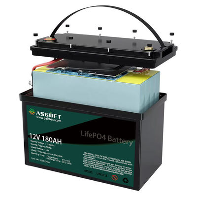 ODM profond de cycle de 180ah Lifepo4 12V de paquet rechargeable de batterie au lithium