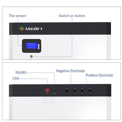 Batterie solaire à la maison 48V 100Ah 200Ah 5Kwh 10Kwh 20Kwh de LFP LiFePO4 Powerwall