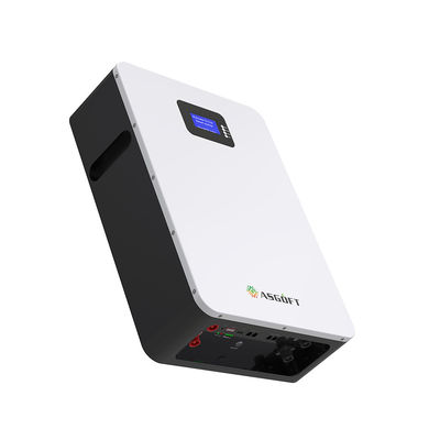 affichage intégré du lithium 100Ah 5.12kwh 10kw BMS Powerwall With Lcd de batterie de 48v 51V Lifepo4