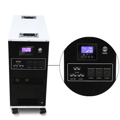 Tous dans un remisage des batteries portatif avec 220Ah la batterie de la tension MPPT de la capacité 25.6V avec les roues et la poignée verrouillables