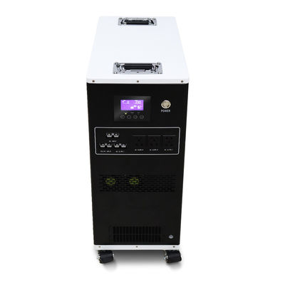 Tous dans un remisage des batteries portatif avec 220Ah la batterie de la tension MPPT de la capacité 25.6V avec les roues et la poignée verrouillables
