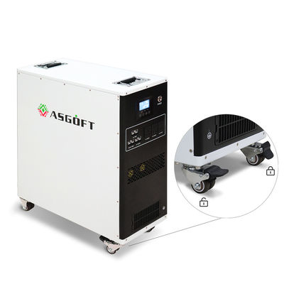 Tous dans un remisage des batteries portatif avec 220Ah la batterie de la tension MPPT de la capacité 25.6V avec les roues et la poignée verrouillables