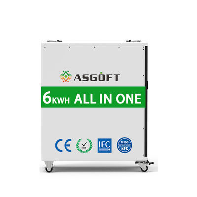 Tous dans une batterie portative du remisage des batteries 6016Wh avec les roues et la poignée verrouillables
