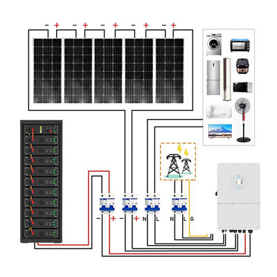 Batterie à haute tension 15kwh-750kwh Li-ion Lifepo4 51.2v 100Ah Batterie montée sur le rack Batterie au lithium-ion
