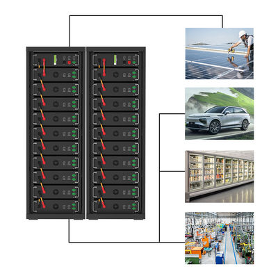 Batterie à haute tension 15kwh-750kwh Li-ion Lifepo4 51.2v 100Ah Batterie montée sur le rack Batterie au lithium-ion