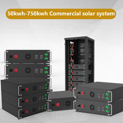15kwh-750kwh Armoire à rayonnages commerciale Système de stockage d'énergie solaire haute tension