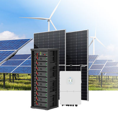 100kwh batterie commerciale de stockage d'énergie solaire 200kwh Lifepo4 Système d'énergie de batterie à onduleur hybride