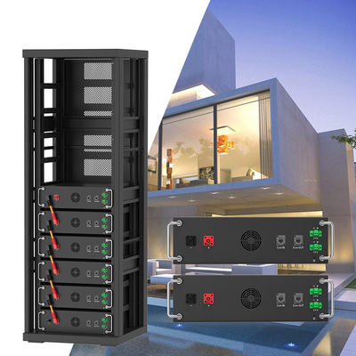 Batterie à haute tension 15kwh-750kwh Li-ion Lifepo4 51.2v 100Ah Batterie montée sur le rack Batterie au lithium-ion