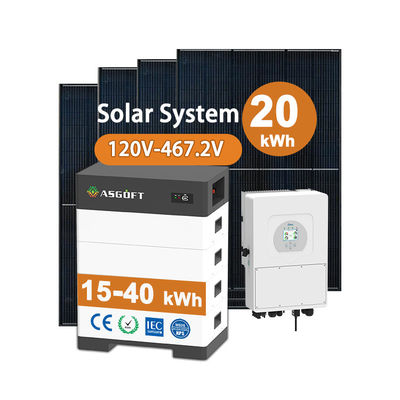 Batterie solaire haute tension 15kw-40kw Système d'énergie solaire domestique Banque d'énergie solaire avec batterie au lithium