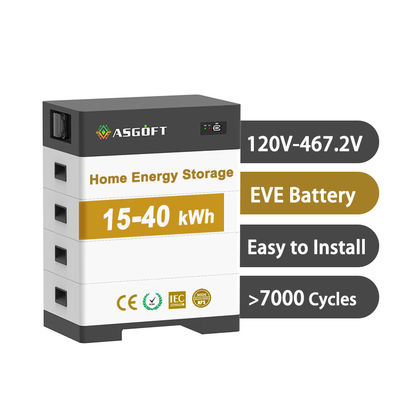 Ess 153.6v batterie au lithium-ion 100Ah 256V empilée tout en un système batterie de stockage d'énergie hybride haute tension