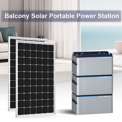 Micro-inverseur stockage d'énergie batterie 1024wh 5120Wh balcon centrale solaire portable centrale électrique 800W