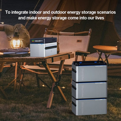 Micro-inverseur stockage d'énergie batterie 1024wh 5120Wh balcon centrale solaire portable centrale électrique 800W