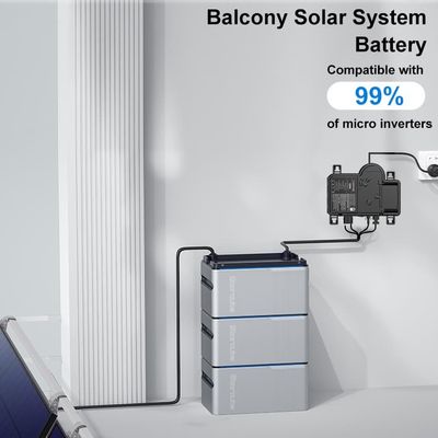 Système solaire à micro-inverseur de balcon 800w Batterie solaire à balcon avec panneau solaire