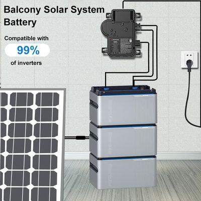 Système solaire de balcon de 800w avec batterie et panneau solaire à onduleur