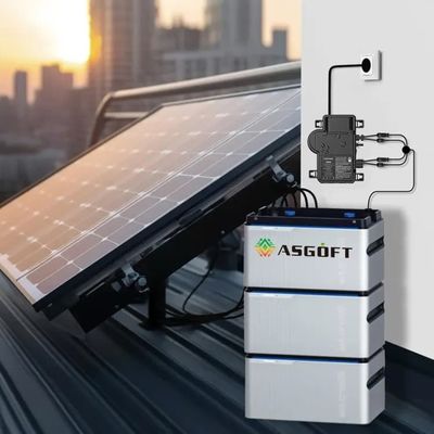 Micro-onduleur sur réseau Système de stockage solaire de balcon Panneau solaire 800W Balkonkraftwerk