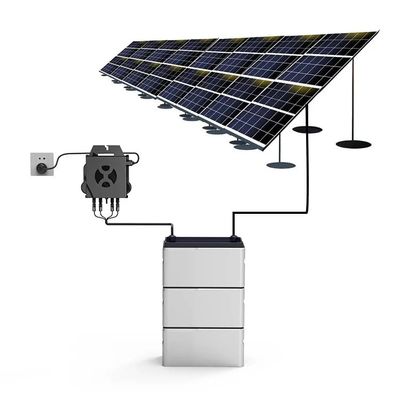 Système solaire de balcon complet pour la maison 800W Micro-inverseur LiFePO4 batterie de balcon
