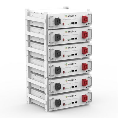 Batterie de stockage d'énergie LiFePO4 51,2 V empilable 5 kW-30 kW Certification UL