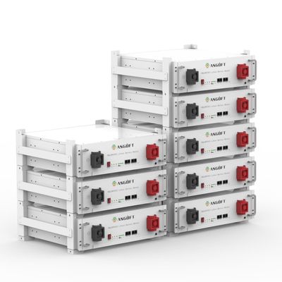 Cas métallique 51.2 V 100ah LiFePO4 batterie piégée batterie au lithium Certification UL