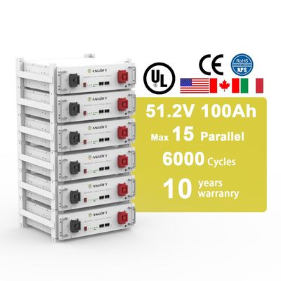 Certification UL Batterie de stockage d'énergie LiFePO4 51.2V 100Ah