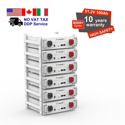 BYD stockage de l' énergie Serveur empilable monté 51.2 V 100Ah Lifepo4 batterie