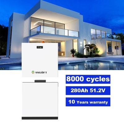 51.2V 280Ah 15kWh LiFePO4 batterie au lithium Bms empilable 10kWh 20kWh stockage Pv