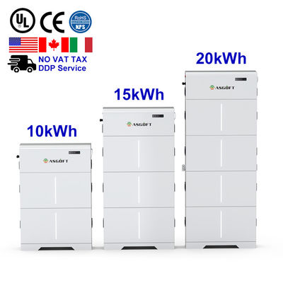 Réservoir d'énergie solaire à domicile 10 kWh 15 kWh 20 kWh Batterie LiFePO4 à haute tension empilée