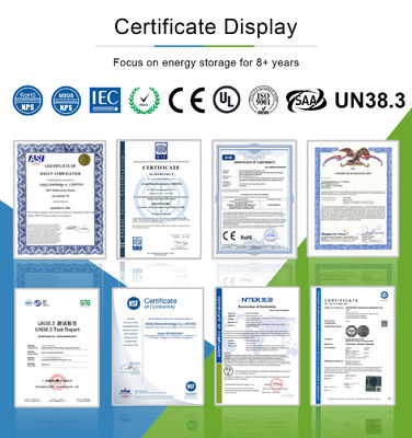 Certificat UL Utilisation à domicile 5kw 10kw 20kw stockage solaire photovoltaïque LiFePO4 batterie au lithium