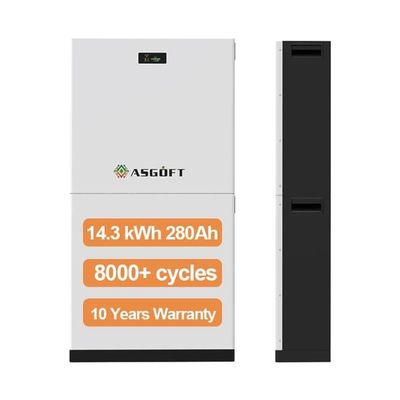 8000 cycles Batterie solaire LiFePO4 51.2V 280Ah 15Kwh Batterie de stockage d'énergie