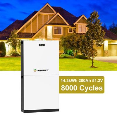 10 ans de garantie 8000+ cycles 48V 15kWh Système de stockage d'énergie