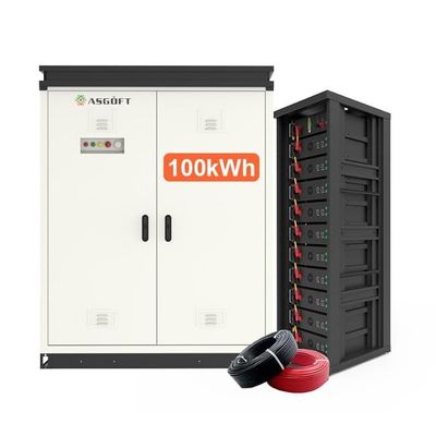 Stockage d'énergie solaire à domicile haute tension 50KWh 100KWh batterie LiFePO4 empilée