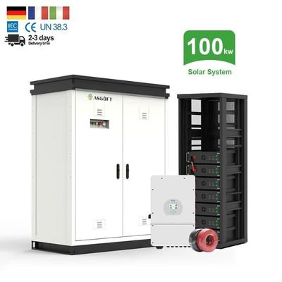 50kw 100kwh Batterie au lithium ESS Armoire solaire intégrée de stockage d'énergie