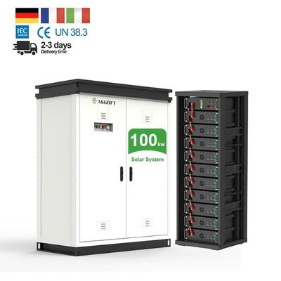 Batterie au lithium LiFePo4 haute tension 50 kWh 100 kWh pour système de stockage d'énergie solaire