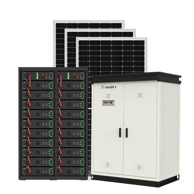 50 kW 100 kW système de stockage de batterie au lithium extérieur centrale électrique hybride à microréseau