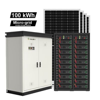 Système de stockage d'énergie solaire d'usine complet 50 kW 60 kW 70 kW 100 kW hybride