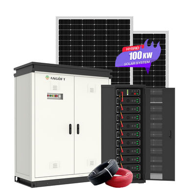 OEM/ODM Système d'alimentation solaire industriel et commercial sur réseau 100 kW Batterie solaire